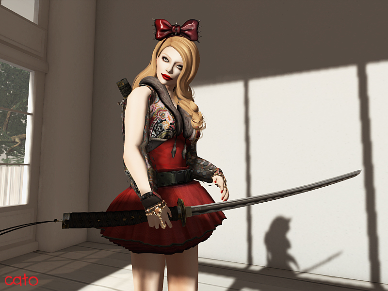 ...well that, and I had to 'remind' her I am a Samurai with a sword...